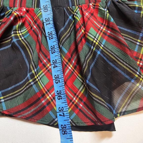 J. Crew Cinched-Waist Dress Stewart Tartan Holiday Plaid Size S - Picture 12 of 12